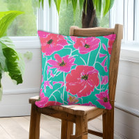 Anemone Malmuster Pink & Aqua Floral