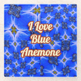 Anemone Muster Glasuntersetzer