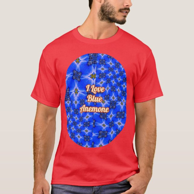 Anemone Muster T-Shirt (Vorderseite)