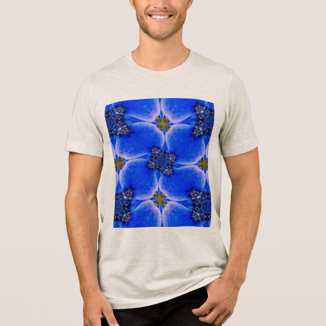 Anemone Muster Tri-Blend Shirt (Vorderseite)