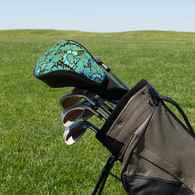 Anemone-Muster von William Morris, Golf Headcover (In SItu)