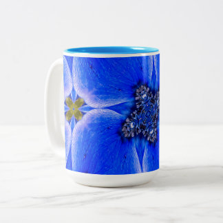 Anemone Muster Zweifarbige Tasse