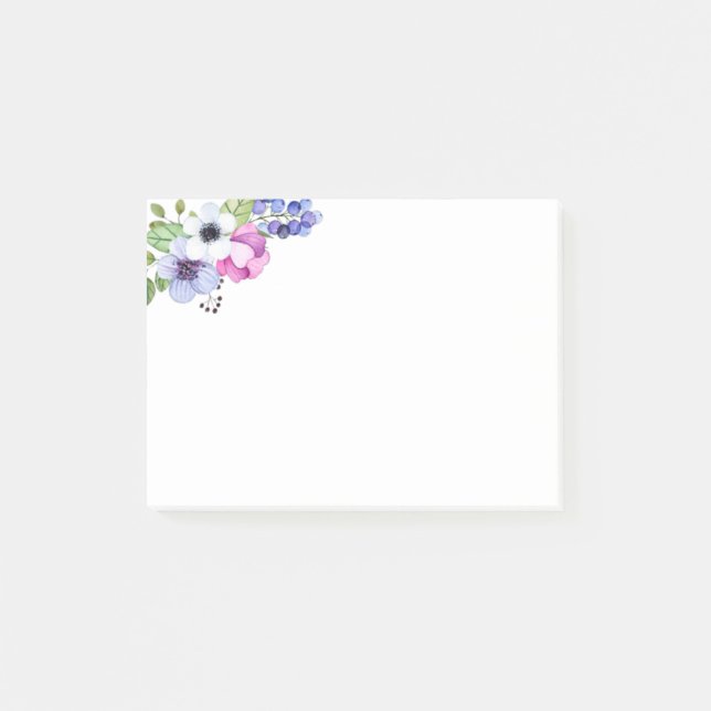 Anemone Post-it Klebezettel (Vorderseite)