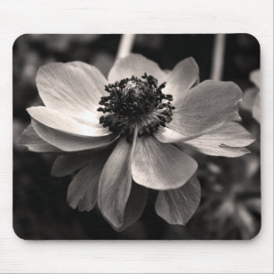 Anemone Sepia Blumenfotografie Mauskissen Mousepad