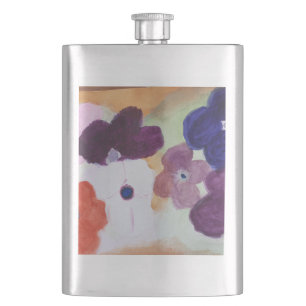Anemone Spring Flowers Classic Flask Flachmann