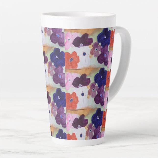 Anemone Spring Flowers Milchtasse (Rechte Ecke)