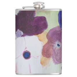 Anemone Spring Flowers Vinyl Wrapped Flask Flachmann