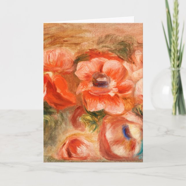 Anemone von Renoir Impressionist Painting Karte (Vorderseite)