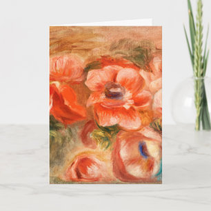Anemone von Renoir Impressionist Painting Karte