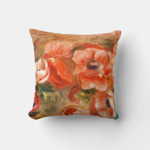Anemone von Renoir Impressionist Painting Kissen