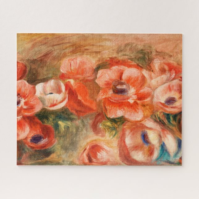 Anemone von Renoir Impressionist Painting Puzzle (Horizontal)