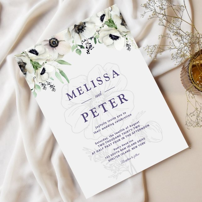 Anemone Wedding Einladung (Von Creator hochgeladen)