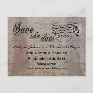 Anémoneathe Save the Date Postcards Ankündigungspostkarte