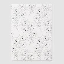 Anemonen Blumen Pergamentpapier für Einladungen
