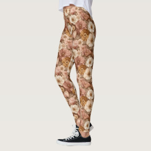 Anemonen Blumen Übung Anemonen Florales Geheimnis Leggings