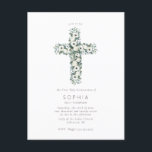 Anemonen und Eukalyptus-Kreuz Erste Heilige Kommun Postkarte<br><div class="desc">Anemonen und Eukalyptus-Kreuz Erste Heilige Kommune</div>