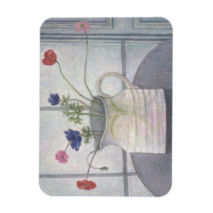 Anemonen- und Mohnblumenkrug-Blumen 2008 noch Magnet