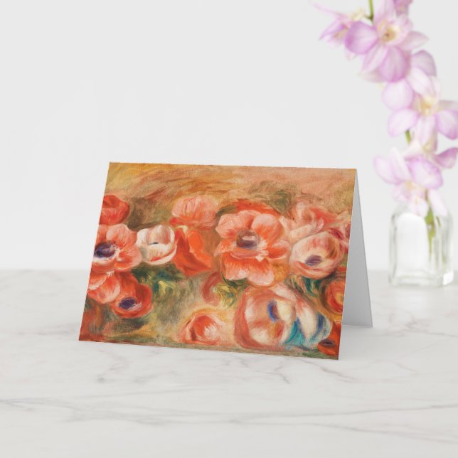 Anemones (2) von Auguste Renoir Karte (Orchidee)