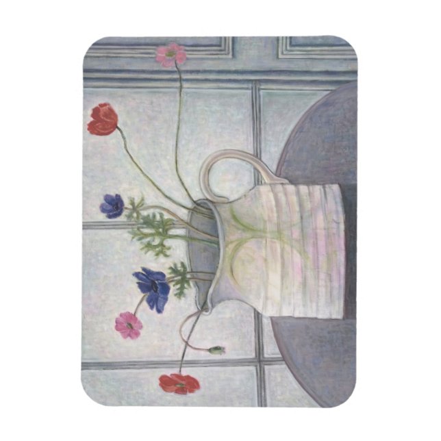Anemones and Poppies 2008 jug Blume noch Magnet (Vertikal)
