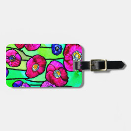 Anemones Glaskunst Gepäckanhänger