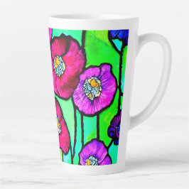 Anemones Glaskunst Milchtasse