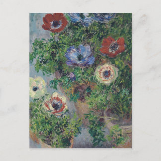 Anemones in Pot, Claude Monet, 1885 Postkarte
