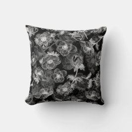 Anemones Muster Elegantes Blumendesign Kissen