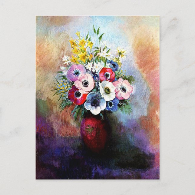 Anemones - Odilon Redon Postkarte (Vorderseite)