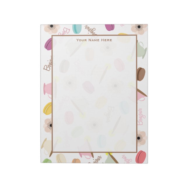 Anemones & Teacups Notepad Notizblock (Rotiert)