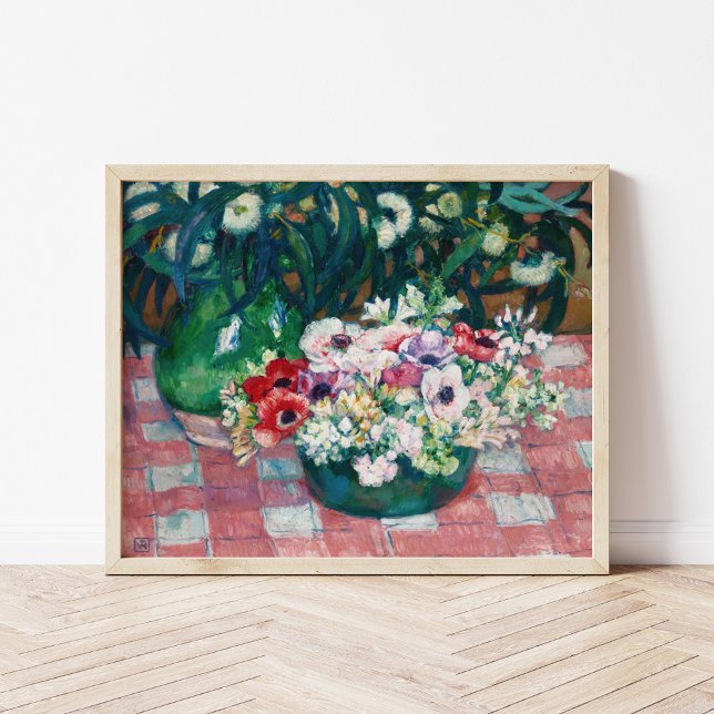 Anémones | Theo van Rysselberghe Poster (Von Creator hochgeladen)