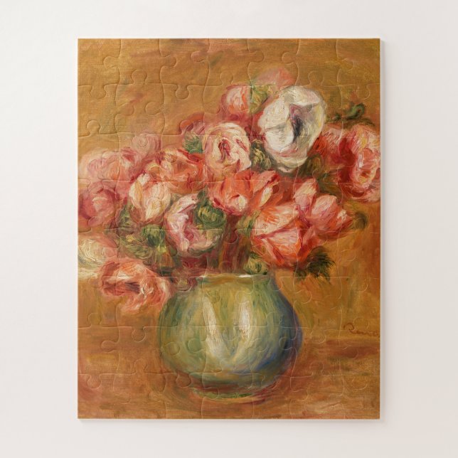 Anemones von Pierre-Auguste Renoir Puzzle (Vertikal)