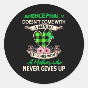 Anenzephalie kommt nicht mit einem gewöhnlichen runder aufkleber