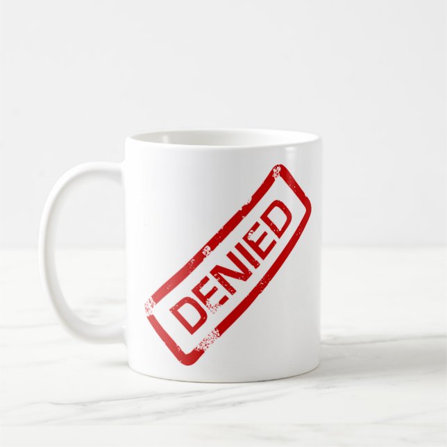 anerkannt, verweigert tasse (Links)