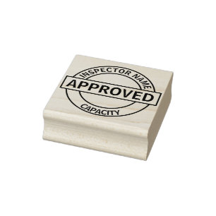 Anerkannte Gewohnheit Gummistempel