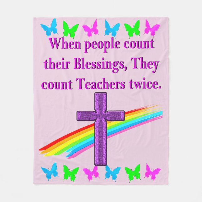 ANERKENNUNG DER LEHRER FLEECEDECKE (Vorderseite)