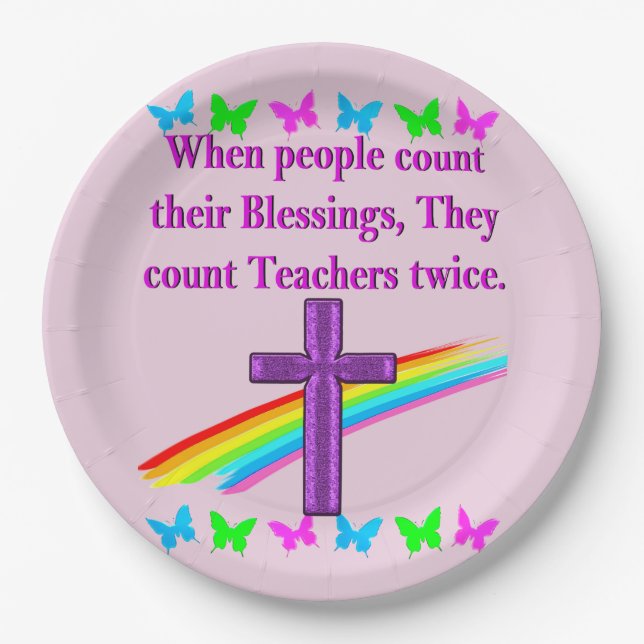 ANERKENNUNG DER LEHRER PAPPTELLER (Vorderseite)