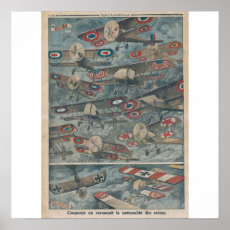 Anerkennung der Staatsangehörigkeit von Flugzeugen Poster