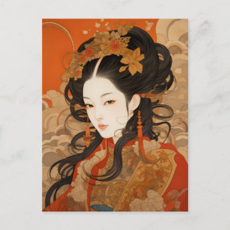 Anerkennung der traditionellen chinesischen Frauen Postkarte