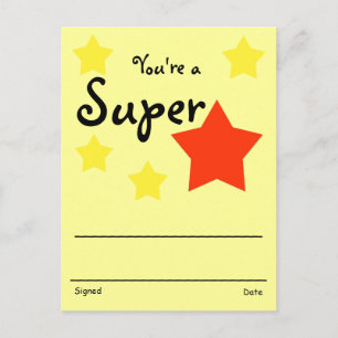 Anerkennung Postkarte