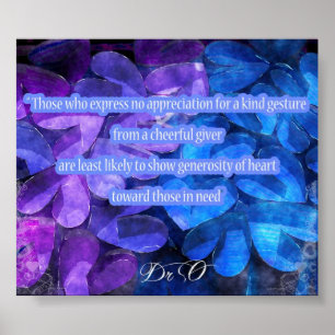 Anerkennung und Schenkung Poster