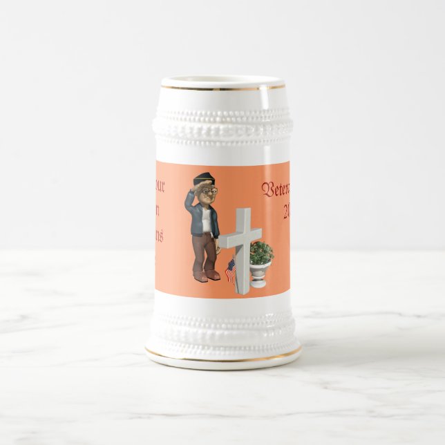 Anerkennung unserer Veteranen - Bierglas (Mittel)