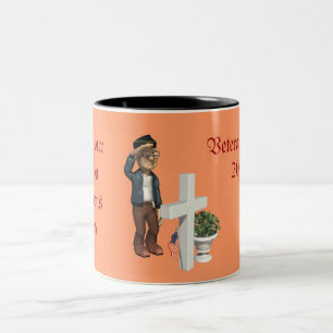 Anerkennung unserer Veteranen - Zweifarbige Tasse