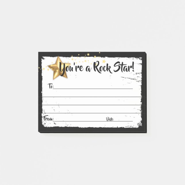 Anerkennung von Mitarbeitern - großartige Post-it- Post-it Klebezettel (Vorderseite)