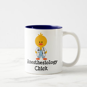 Anesthesiology-Küken-Tasse Zweifarbige Tasse