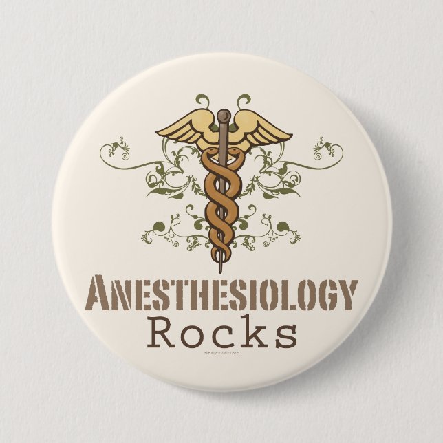 Anesthesiology schaukelt Knopf Button (Vorderseite)