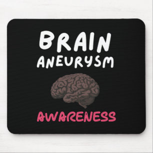 Aneurysm Awareness Burgundy Ribbon Aneurysm Surviv Mousepad