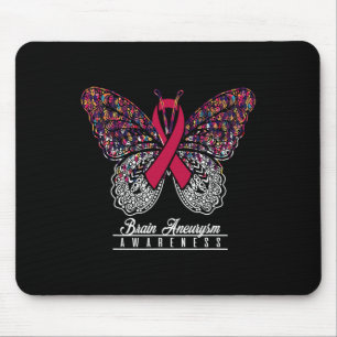 Aneurysm Awareness Butterfly Liebhaber Geschenke Mousepad