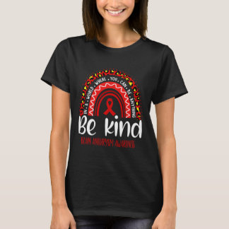 Aneurysm Awareness Leopard Rainbow Wählen Sie Kind T-Shirt