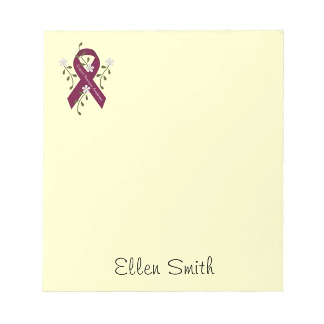 Aneurysm Awareness Notepad Notizblock (Vorderseite)