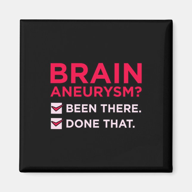 Aneurysm gab es Sensibilisierungsmonat Support Gra Magnet (Vorne)